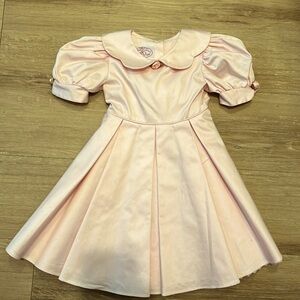 Plum Pudding vintage Pink Dress with puffy sleeves Size -3T